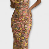 Nadine | Maxi abito con paillettes floreali in stile anni '80 — 3