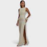 Ilse | Abito lungo ed elegante con spacco alto sulla gamba — 2