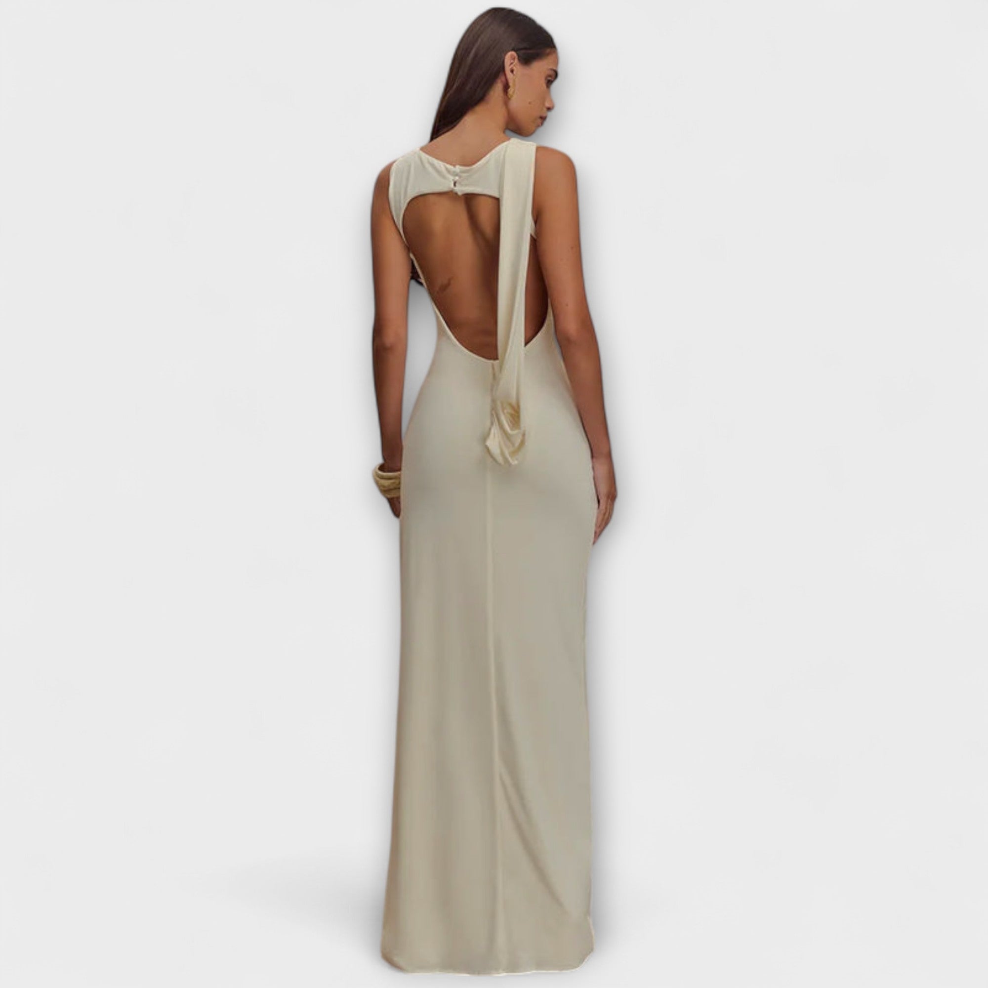 Ilse | Abito lungo ed elegante con spacco alto sulla gamba — 3