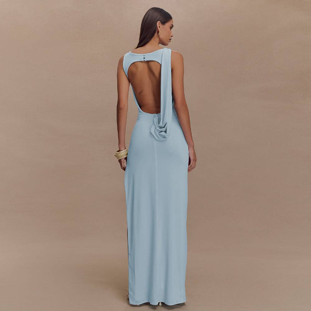 Ilse | Abito lungo ed elegante con spacco alto sulla gamba — 5