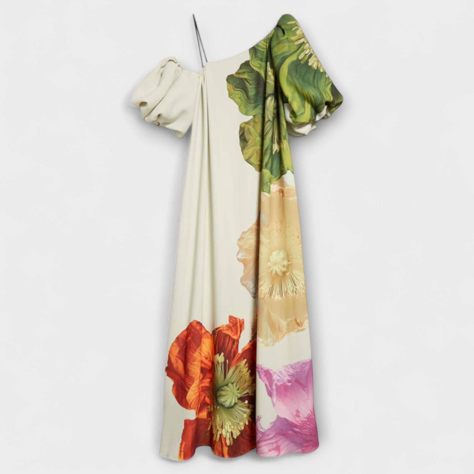 Pia | Maxi abito floreale asimmetrico — 4