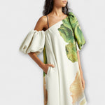 Pia | Maxi abito floreale asimmetrico — 5