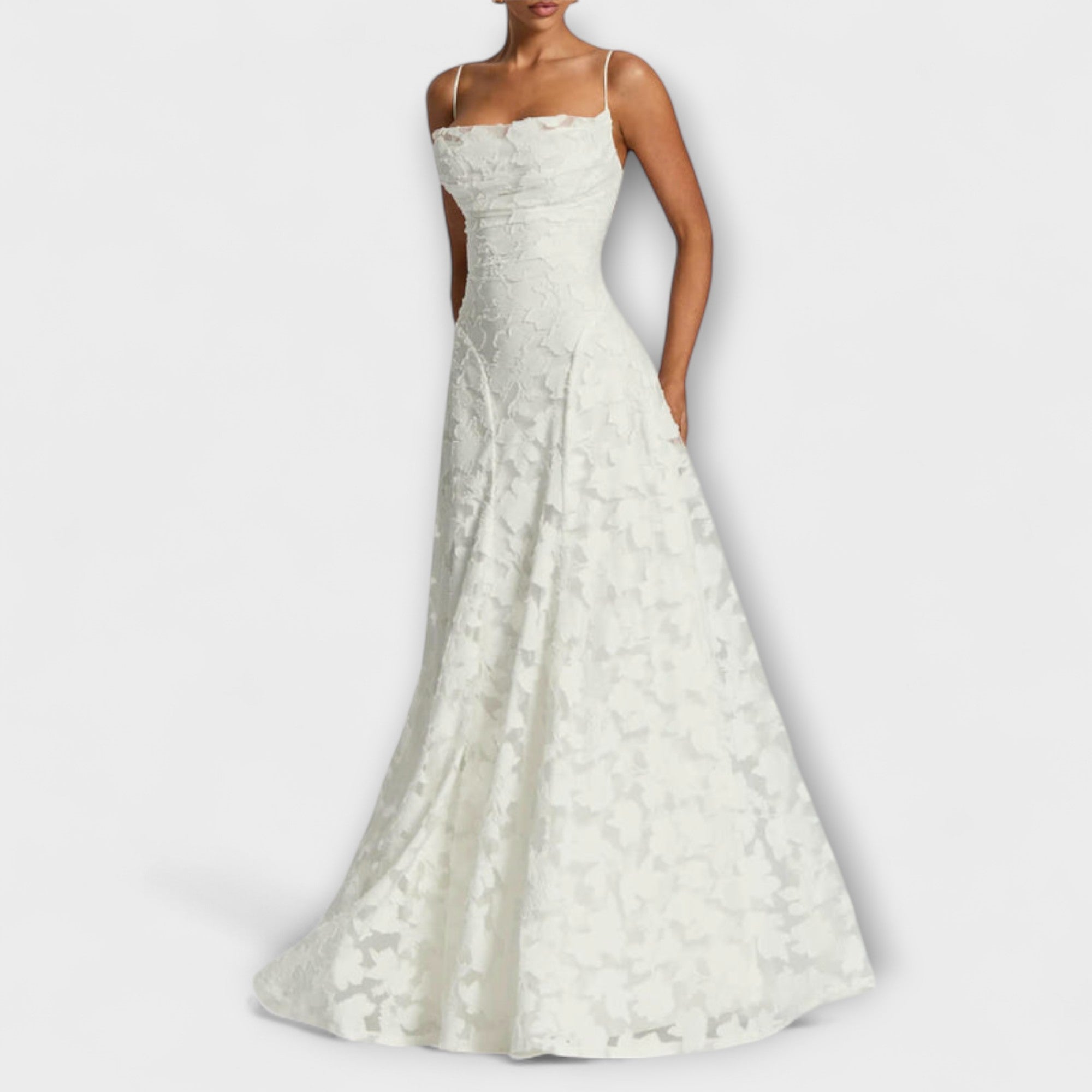Mina | Elegante maxi abito jacquard — 2