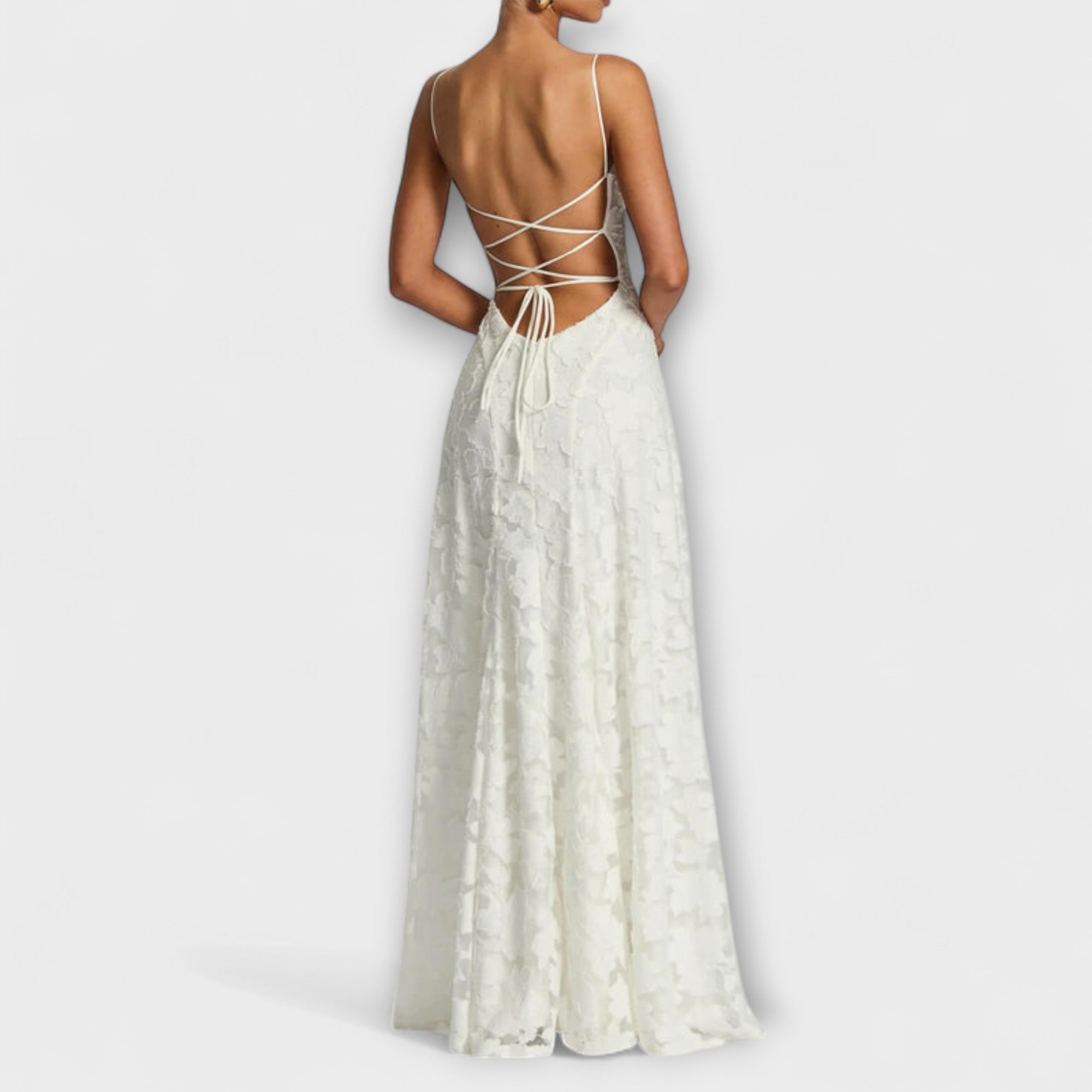 Mina | Elegante maxi abito jacquard — 4