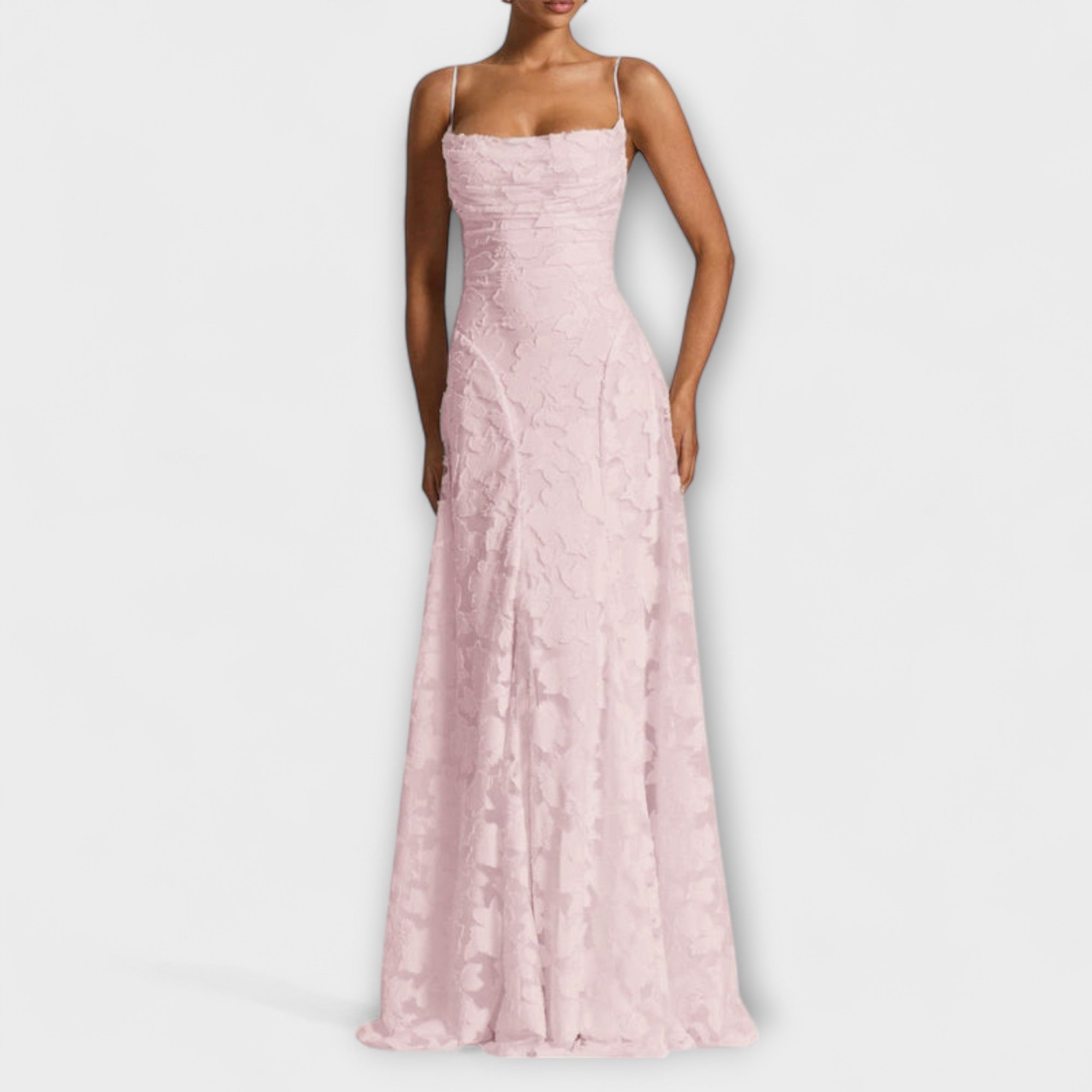 Mina | Elegante maxi abito jacquard — 5