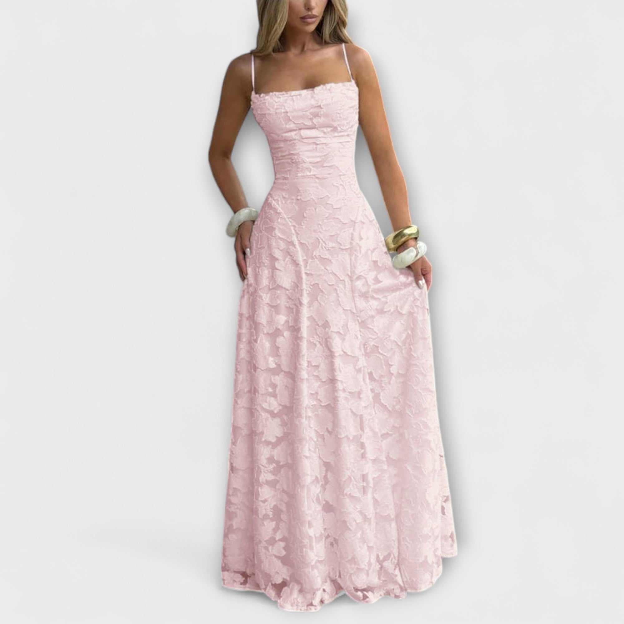 Mina | Elegante maxi abito jacquard — 7