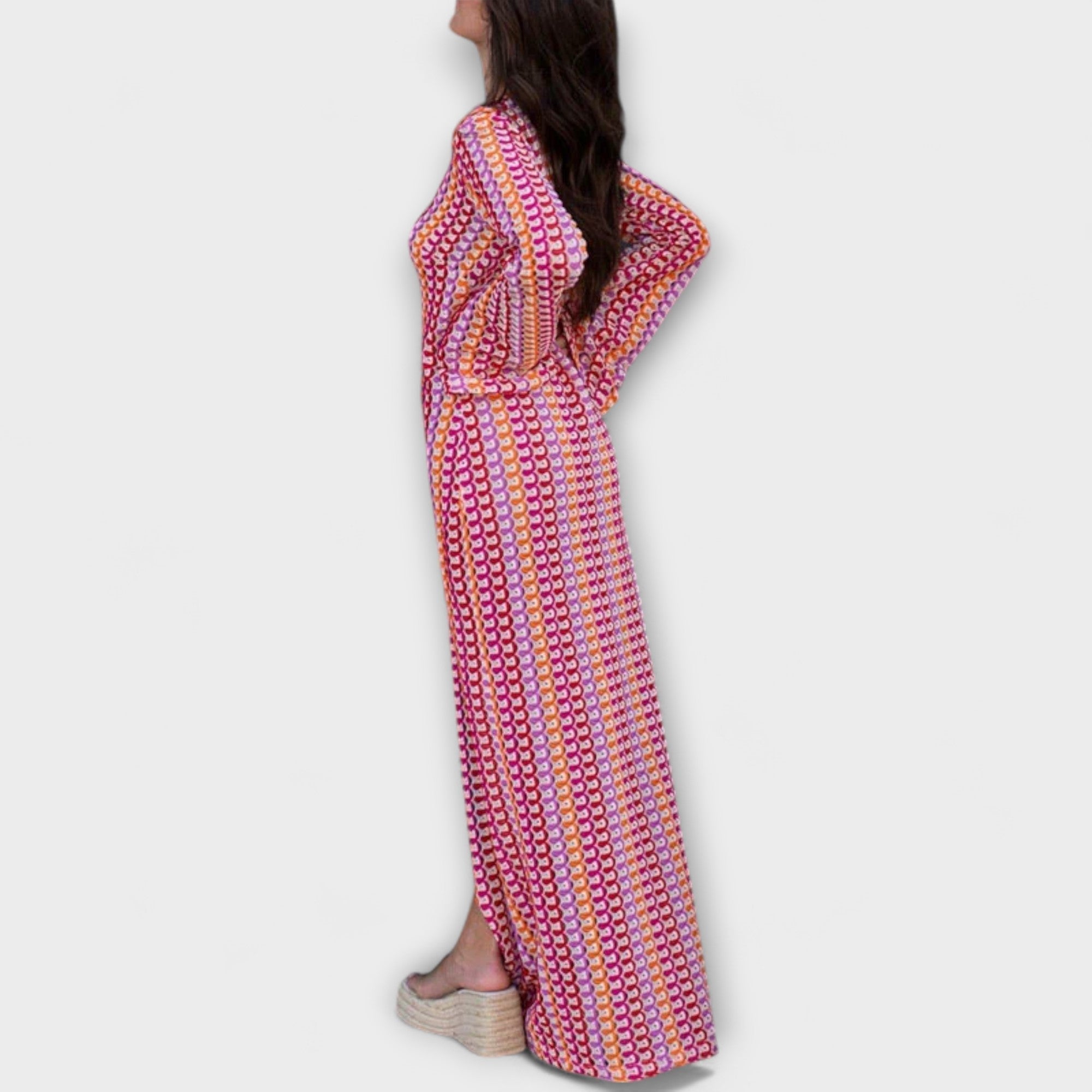 Ramona | Maxi abito con scollo a V dall'atmosfera vacanziera — 9