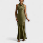 Anna | Elegante maxi abito in raso — 1