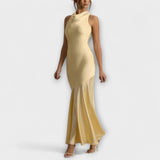 Anna | Elegante maxi abito in raso — 7