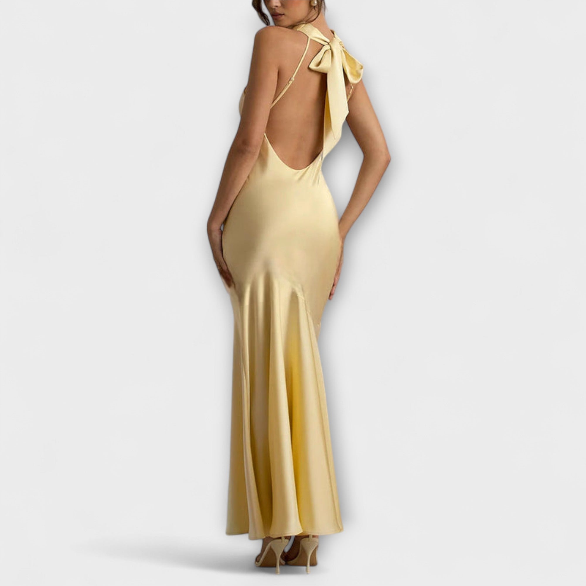 Anna | Elegante maxi abito in raso — 8