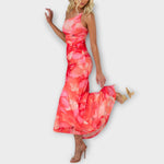 Caroline | Abito maxi con volant su un lato — 10