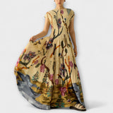 Edith | Abito plissettato con stampa animalier — 5