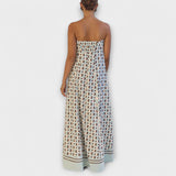 Marta | Esclusivo maxi abito geometrico con spalle scoperte — 4
