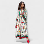 Lea | Abito maxi con stampa floreale — 2