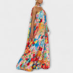 Verena | Maxi abito floreale con spalle scoperte — 2