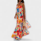 Verena | Maxi abito floreale con spalle scoperte — 3