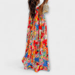 Verena | Maxi abito floreale con spalle scoperte — 4