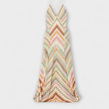 Laura | Missoni Abito lungo colorato a spina di pesce — 4