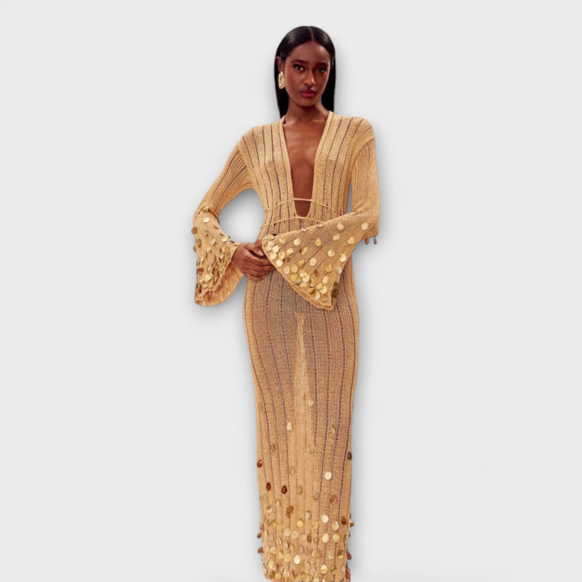 Merve | Maxi abito firmato — 2