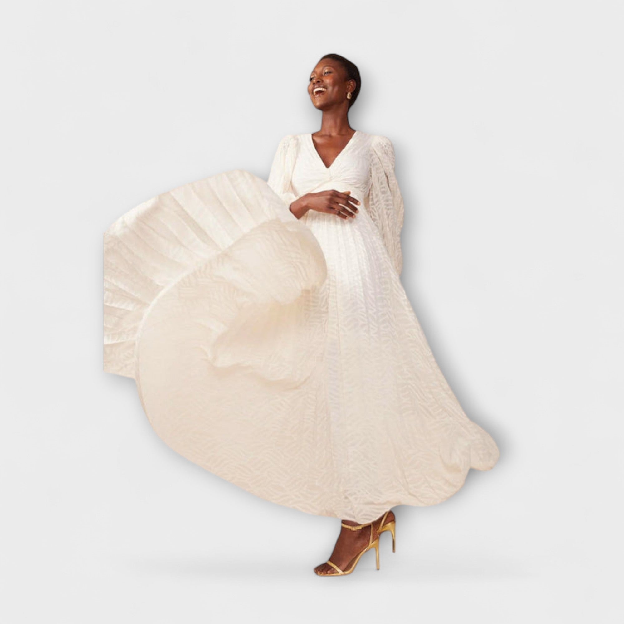 Ellen | Abito lungo color crema di Allegory — 5