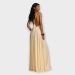 Marion | Abito maxi con profondo scollo a V — 3