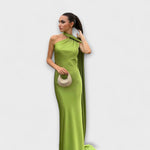 Saskia | Maxi vestito chic con scollo all'americana e spalle scoperte — 5