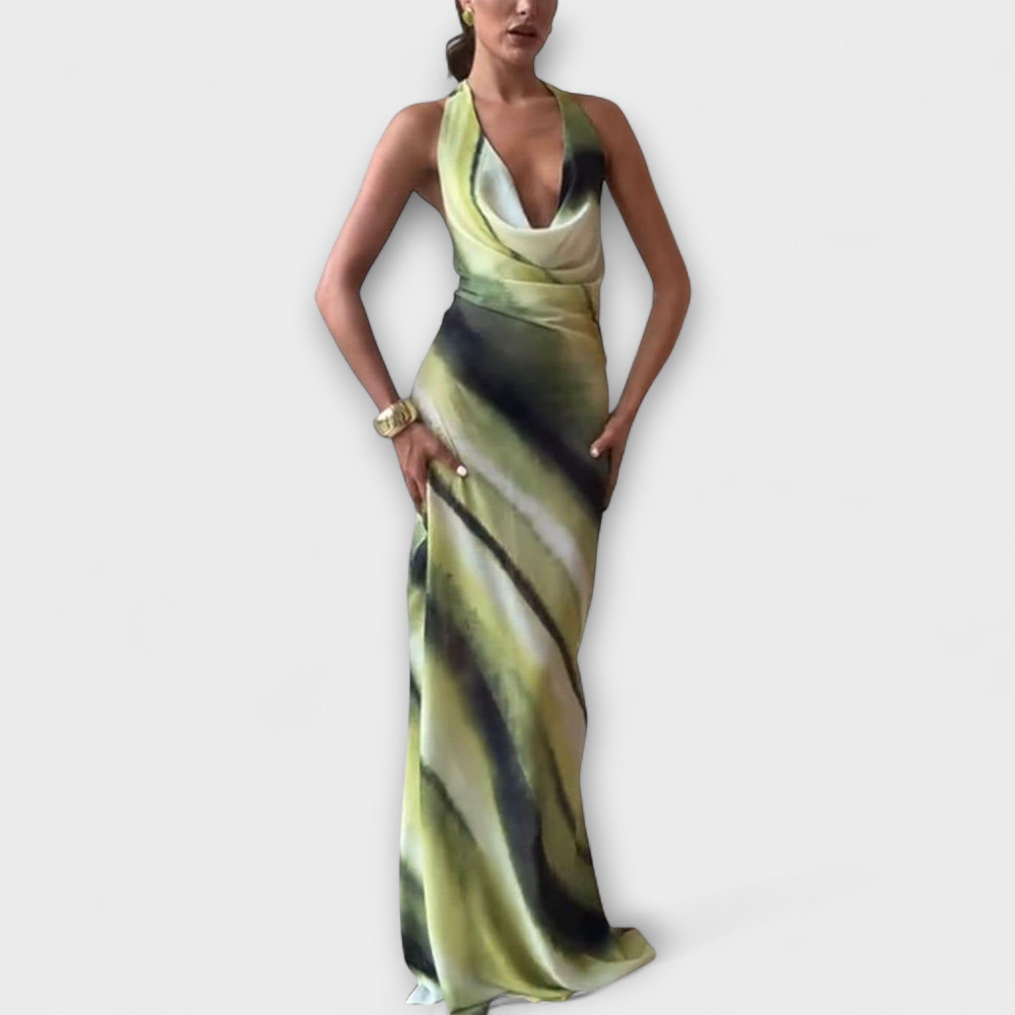 Ottilie | Classico maxi abito sfumato tie-dye — 2