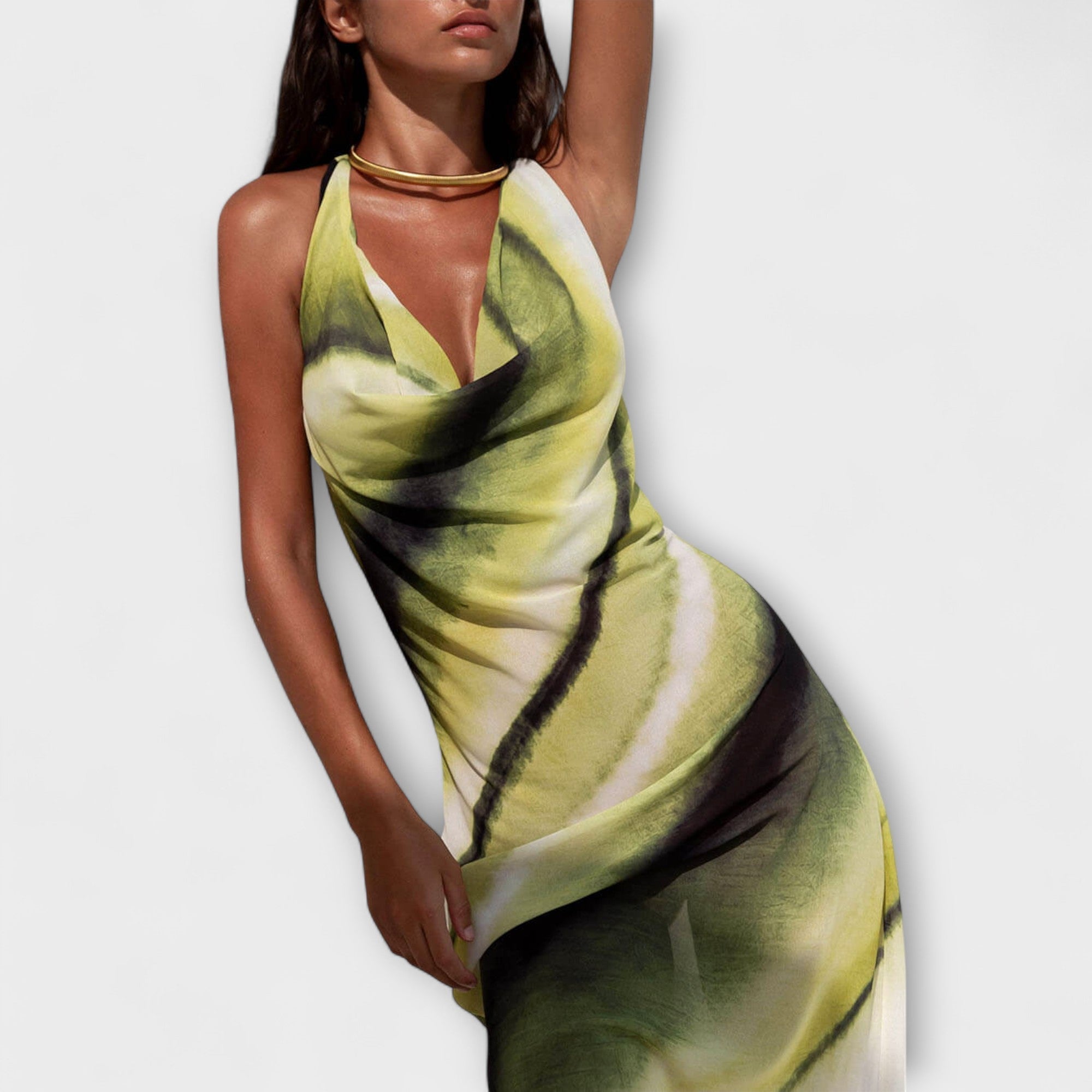 Ottilie | Classico maxi abito sfumato tie-dye — 4