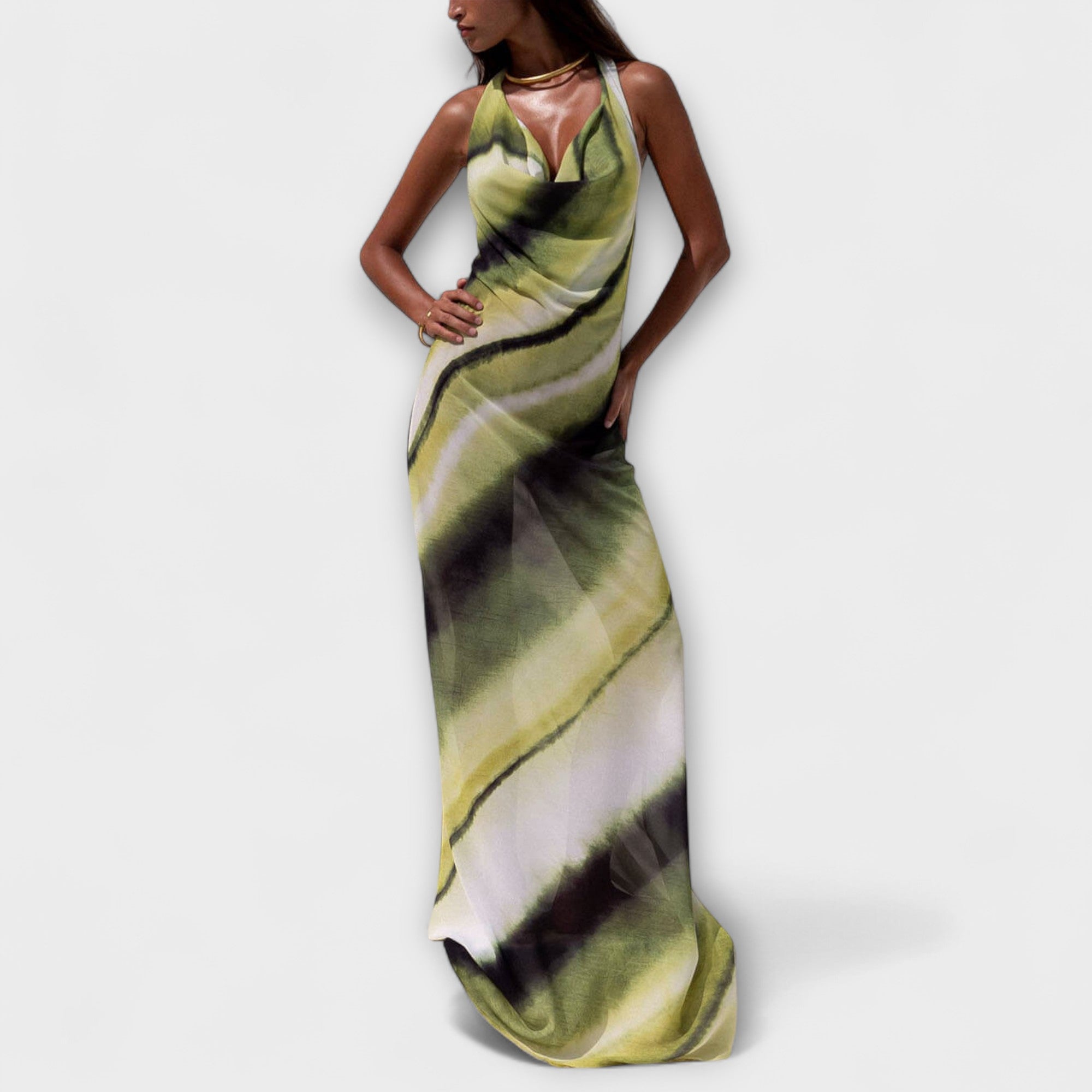 Ottilie | Classico maxi abito sfumato tie-dye — 5