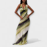Ottilie | Classico maxi abito sfumato tie-dye — 7