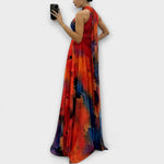 Luisa | Abito lungo in chiffon floreale — 6
