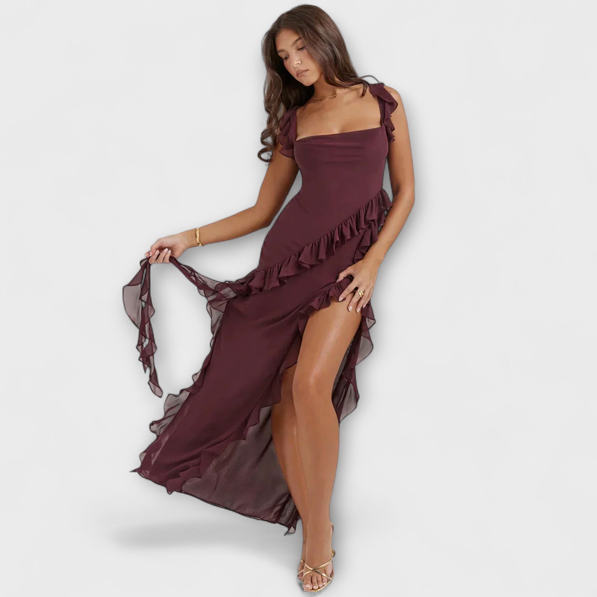 Cordula | Abito lungo ed elegante con spacco — 1