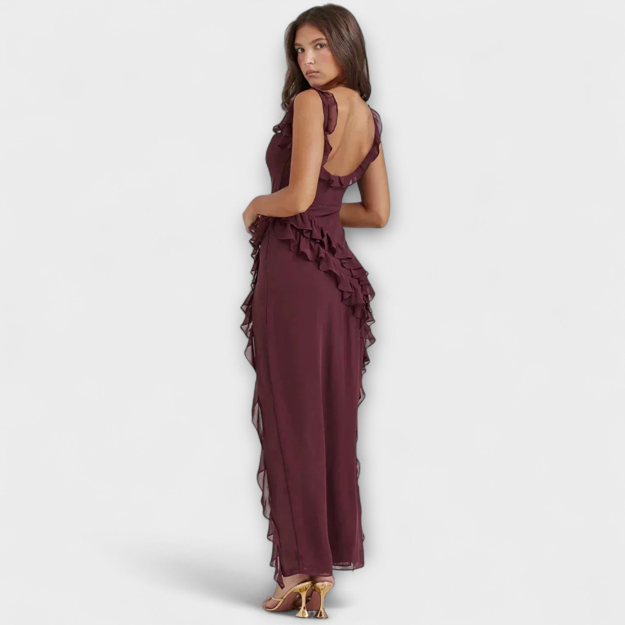 Cordula | Abito lungo ed elegante con spacco — 2