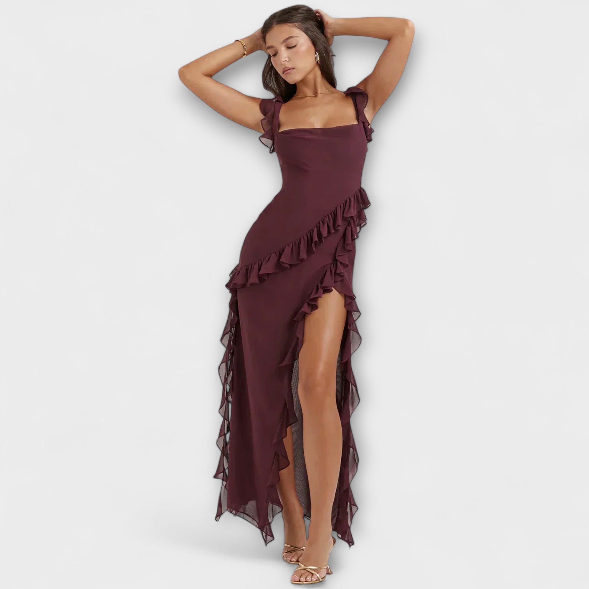 Cordula | Abito lungo ed elegante con spacco — 3