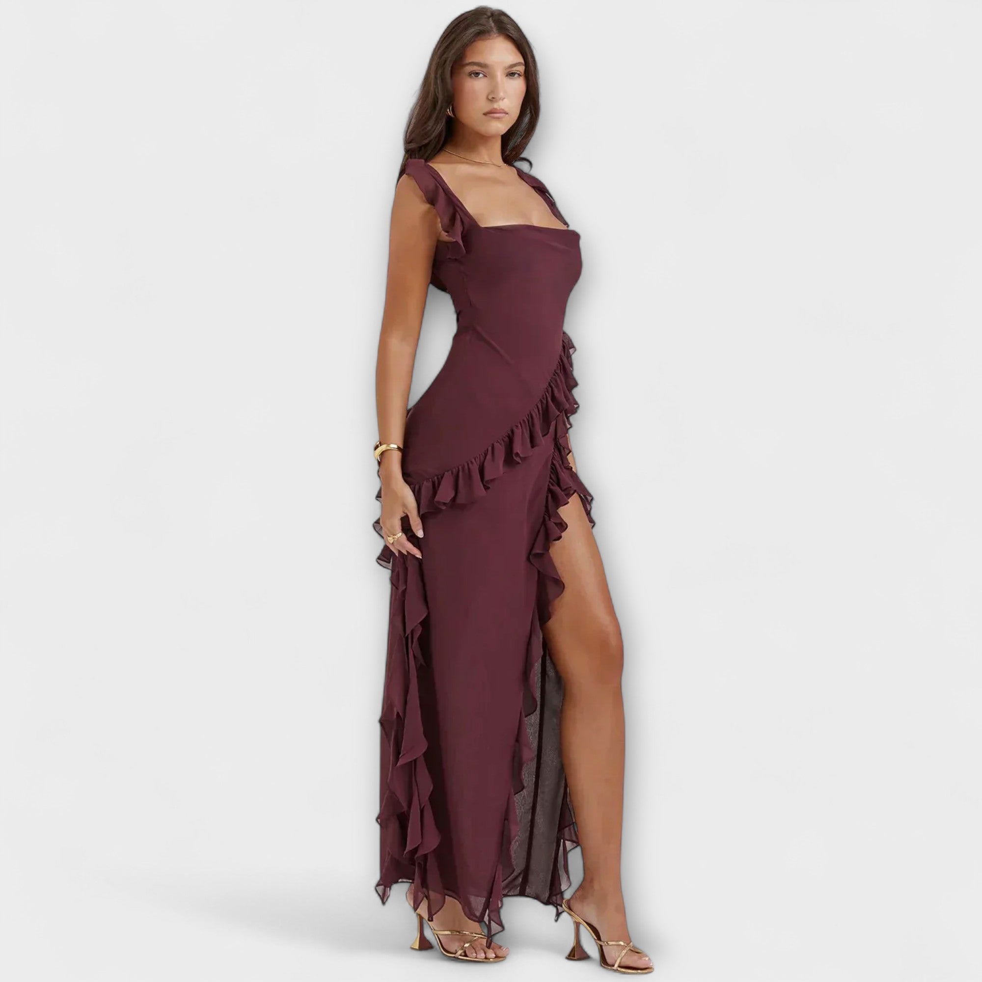Cordula | Abito lungo ed elegante con spacco — 4