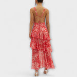 Gisela | Abito in chiffon con scollo a V e strati fluidi — 8