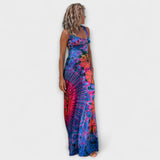 Ursel | Abito lungo con stampa tie-dye di La Bamba — 2