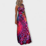 Ursel | Abito lungo con stampa tie-dye di La Bamba — 3