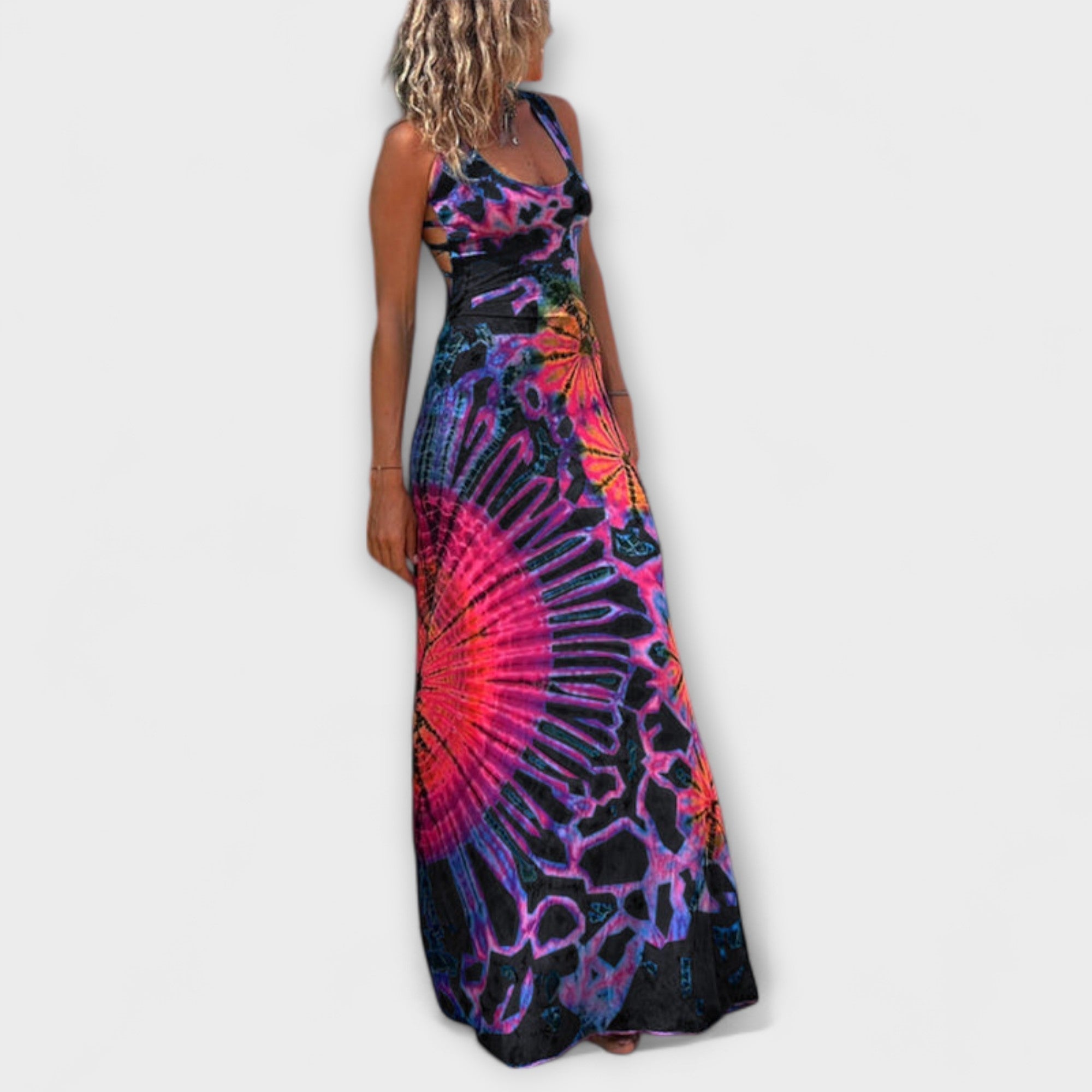 Ursel | Abito lungo con stampa tie-dye di La Bamba — 5