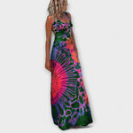 Ursel | Abito lungo con stampa tie-dye di La Bamba — 7