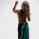 Diana | Maxi abito effetto tie-dye con cielo stellato — 2