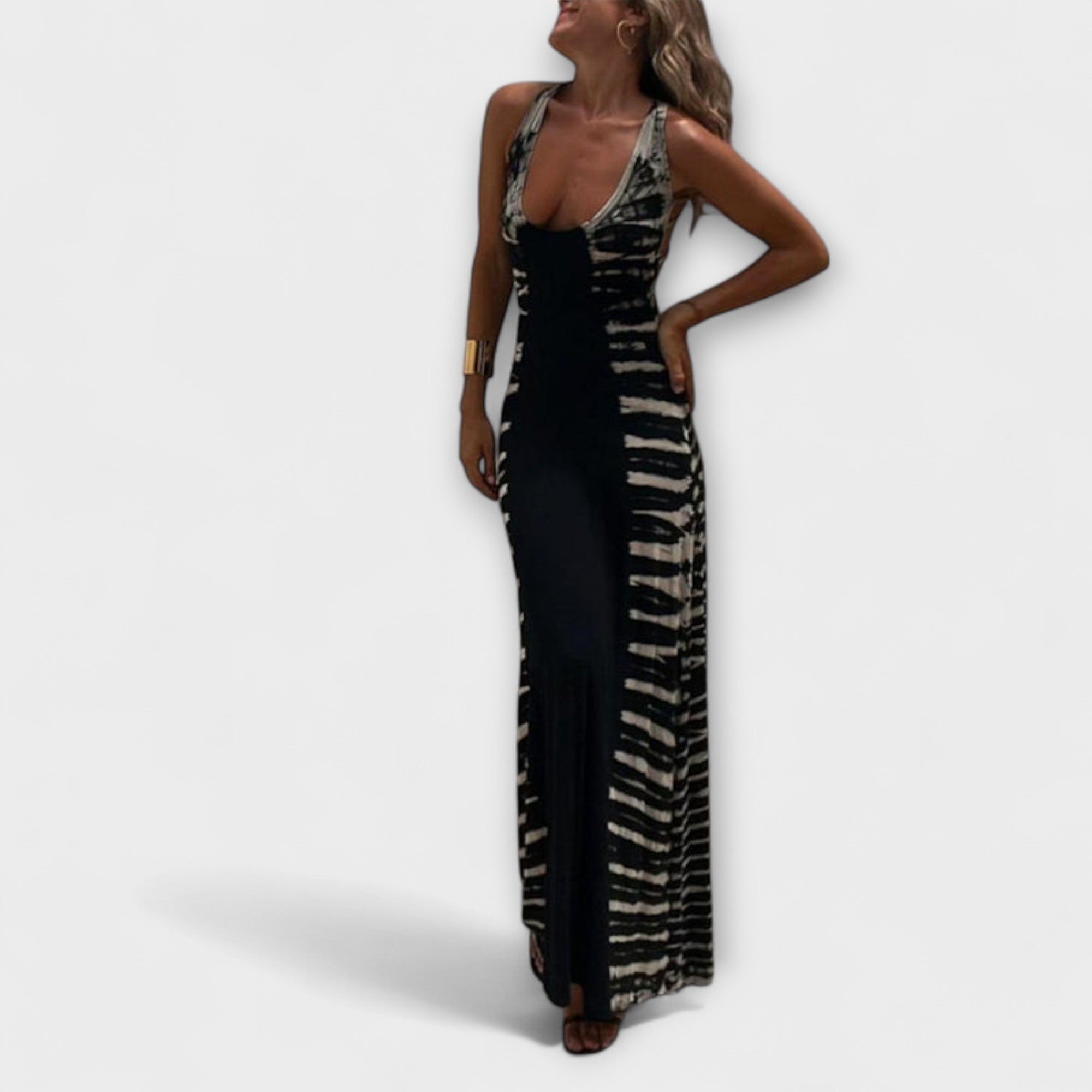 Diana | Maxi abito effetto tie-dye con cielo stellato — 3