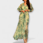Friedl | Elegante abito floreale con scollo a V — 2