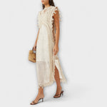 Sarah | Abito lungo in organza intrecciata — 2