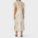 Sarah | Abito lungo in organza intrecciata — 3