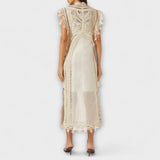 Sarah | Abito lungo in organza intrecciata — 3