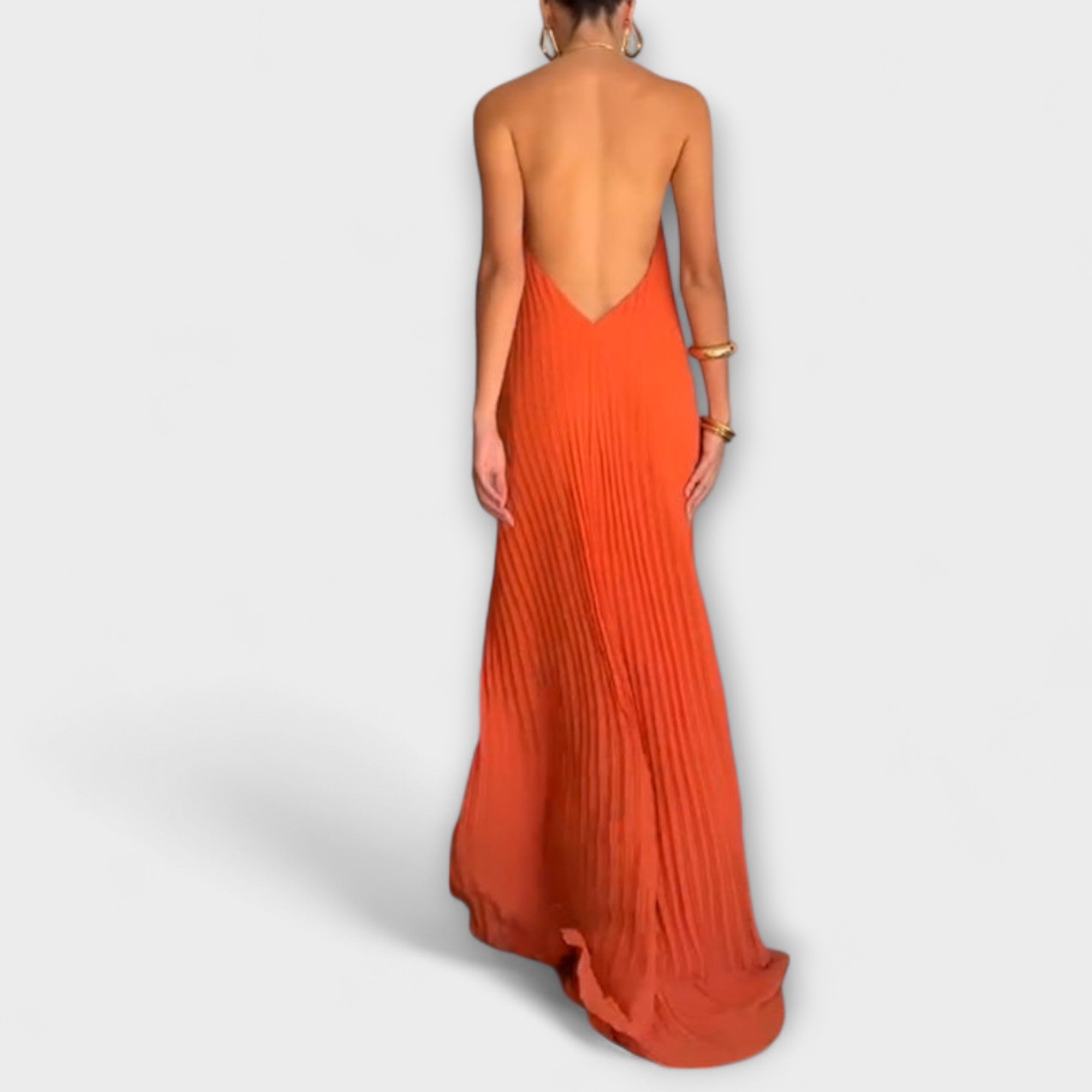 Leyla | Abito chic con scollo plissettato — 4
