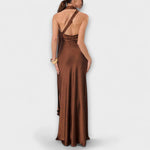 Antonia | Maxi abito chic in raso — 3