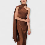 Antonia | Maxi abito chic in raso — 4