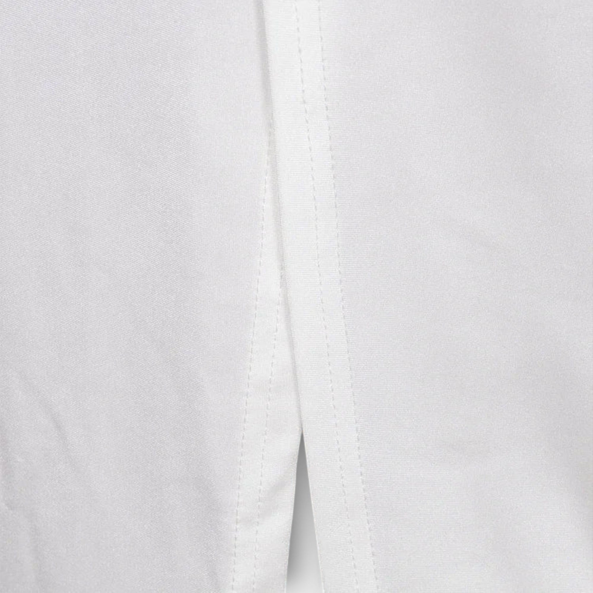 Ruth | Abito bianco a maniche lunghe con vita ritagliata e dettagli in strass — 2